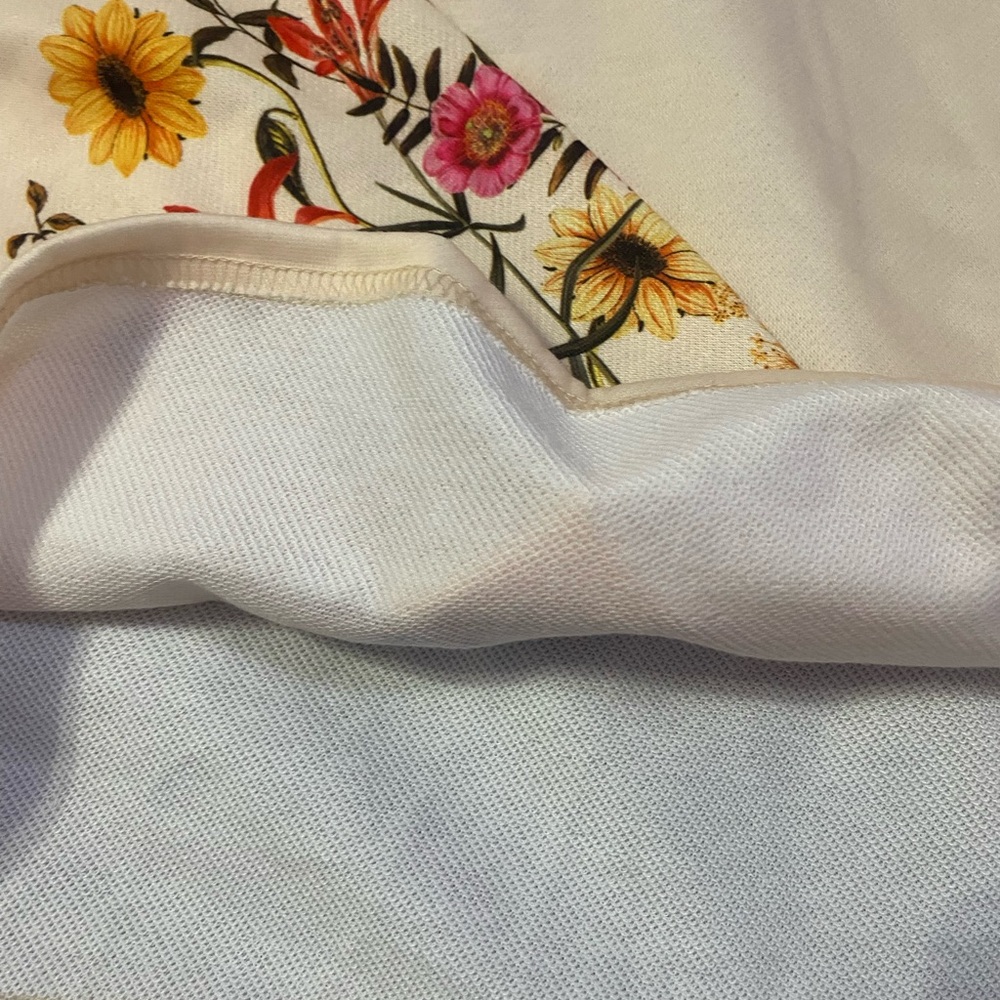 Girls printed floral sweatshirt blouse size 8-10 - Picture 5 of 5